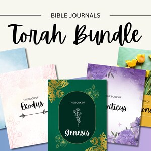 Digital Bible Journals Bundle for the Five Books of the Torah | Printable Bible Journal | Bible Study | Prayer Journal | GoodNotes Template