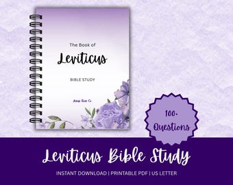 Catholic Bible Study | 100+ In Depth Questions, Bible Study Binder, Bible Reflection, Catholic Printable | Book of Leviticus
