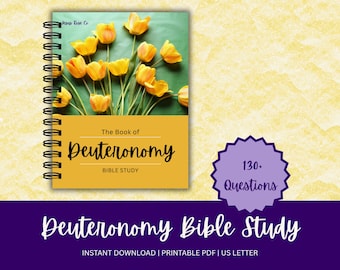Catholic Bible Study | 130+ Questions, Bible Study Binder, Bible Reflection, Catholic Printable, Scripture Study | Book of Deuteronomy