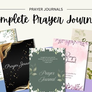 Complete Prayer Journal | Printable Bible Journal | Prayer Journal | Faith Planner | GoodNotes Template