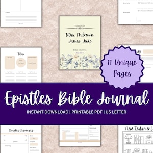 Verse Map Printable – James & Titus Bible Study Epistles Journal and Scripture Tracker