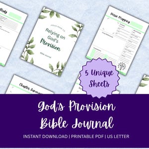 Im Vertrauen auf Gottes Vorkehrung | Bibelstudienvorlage Katholik | Auf Glaubensbasis druckbare PDF | Bibelarbeitsblatt zum Ausdrucken
