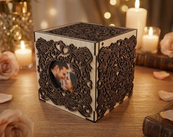 Love Box - Laser Cut Files - Photo Frame - Digital Files - SVG DXF AI