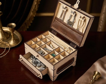 DIY Jewelry Box with Drawer | Laser Cut Files | 3mm Thickness
