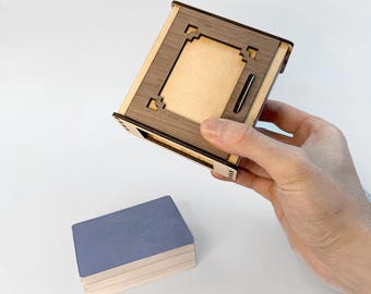 Magic Empty Box: Laser Cut Playing Card Storage (3mm & 1/8 Inch) (Digital Download)