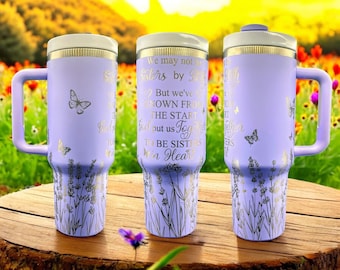 Lavender Flower 40oz Tumbler