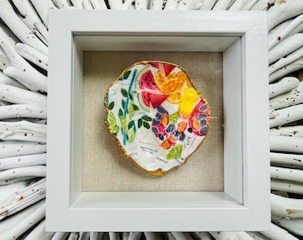 Summer Cocktails Decoupage Oyster