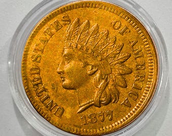 Monete 1877 Cent Indiani monete rare monete commemorative migliori per i collezionisti
