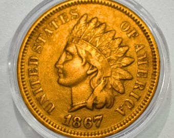 Monete 1867 Indian Head Cent monete rare monete commemorative ideali per i collezionisti