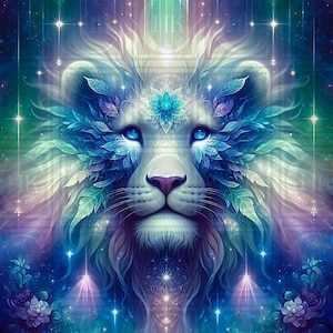 Lindo Leão - Arquivo PNG digital de arte com IA somente - embalagem para copo, cata-vento, porta-copos, impressão, sublimação