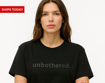 Unbothered Women's T-Shirt: Minimalist Combed Cotton Crop Top