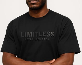 Oversized Men's Streetwear T-Shirt: 3D Embossed Organic Cotton Tee