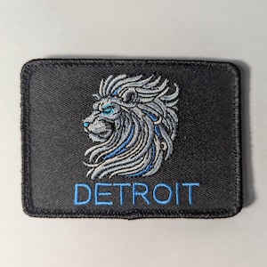 The Detroit Lion: Embroidered Patch
