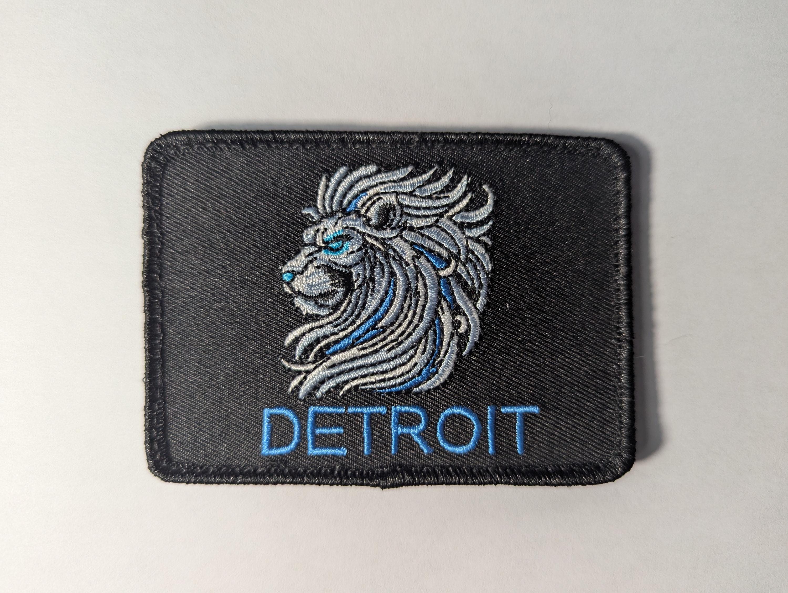The Detroit Lion: Embroidered Patch