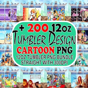 200+ Cartoon 12oz sippy cup tumbler wrap, Cartoon tumbler png bundle, kids tumbler png bundle, Cartoon kids png design, kids sublimation