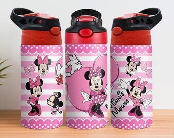 Mickey 12 Oz Tumbler Wrap PNG, Sippy Cup 12 Oz PNG, Flip-top Cup 12 Oz PNG, Cartoon Characters Kids Cup Png Sublimation Digital Download