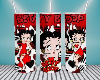 Rock N Roll Betty / Betty Rock / Tumbler Wrap / PNG / Digital Art