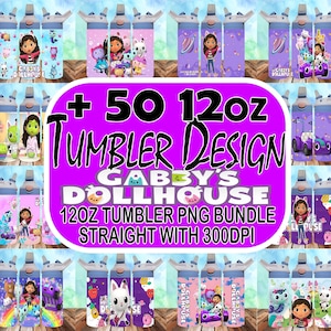 Gabby Cartoon 12oz sippy cup design bundle, Cartoon girl 12oz tumbler sublimation, kids tumbler png file bundle,12oz bundle,digital download