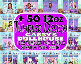 Gabby Cartoon 12oz sippy cup design bundle, Cartoon girl 12oz tumbler sublimation, kids tumbler png file bundle,12oz bundle,digital download