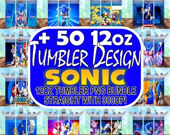 50 Sonic bundle 12oz tumbler png, Sonic 12oz tumbler wrap, Kids Cartoons tumbler png bundle, Sonic Sippy Cup tumbler wrap, digital download