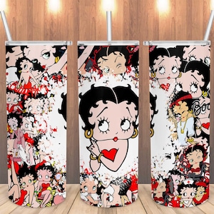 betty boop tumbler png, Betty 20oz tumbler png, Betty Girl tumbler sublimation design, girl tumbler, betty tumbler template,digital download