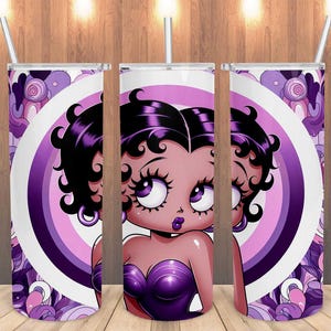 betty boop tumbler png, Betty 20oz tumbler png, Betty Girl tumbler sublimation design, girl tumbler, betty tumbler template,digital download