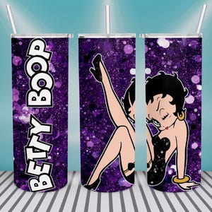 Betty Girl tumbler sublimation design, betty boop tumbler png,Betty 20oz tumbler png, betty tumbler template, girl tumble, digital download