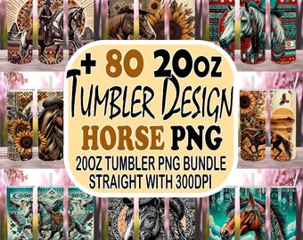 90+ Horse Tumbler Wrap Bundle, Horse sublimation designs, Horse western Gift Png, 20oz Skinny Tumbler Straight Sublimation