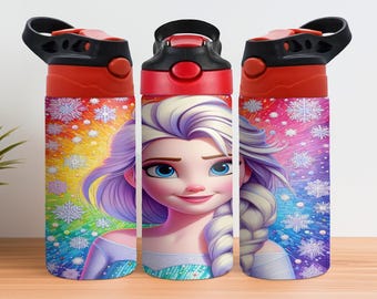 Diseños de Frozen de 12 oz, vaso con tapa abatible para niños de Frozen de 12 oz (envoltorio PNG), sublimación de vaso de Frozen de 12 oz (envoltorio PNG), diseños de envoltura para vaso de Frozen