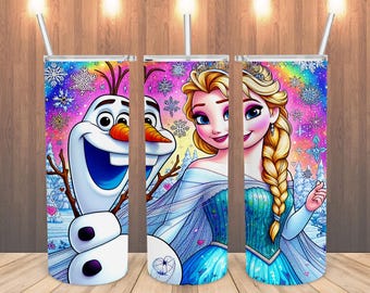 Ariel Mermaid Tumbler 20oz – Green Dress Princess Skinny Wrap – Digital Sublimation Cup PNG – Printable Ocean Girl Design