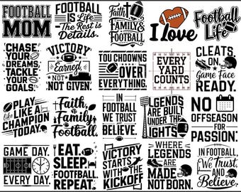 Football quotes svg bundle, football svg, football quotes png,football mom svg,football shirt svg, sport svg bundle,game day svg sublimation