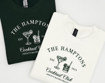 Embroidered Bachelorette Sweatshirt: Custom Bridal Party Gift, Charleston Theme