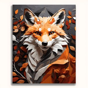Davincified Geometric Fox Majesty - Paint by Numbers Kit