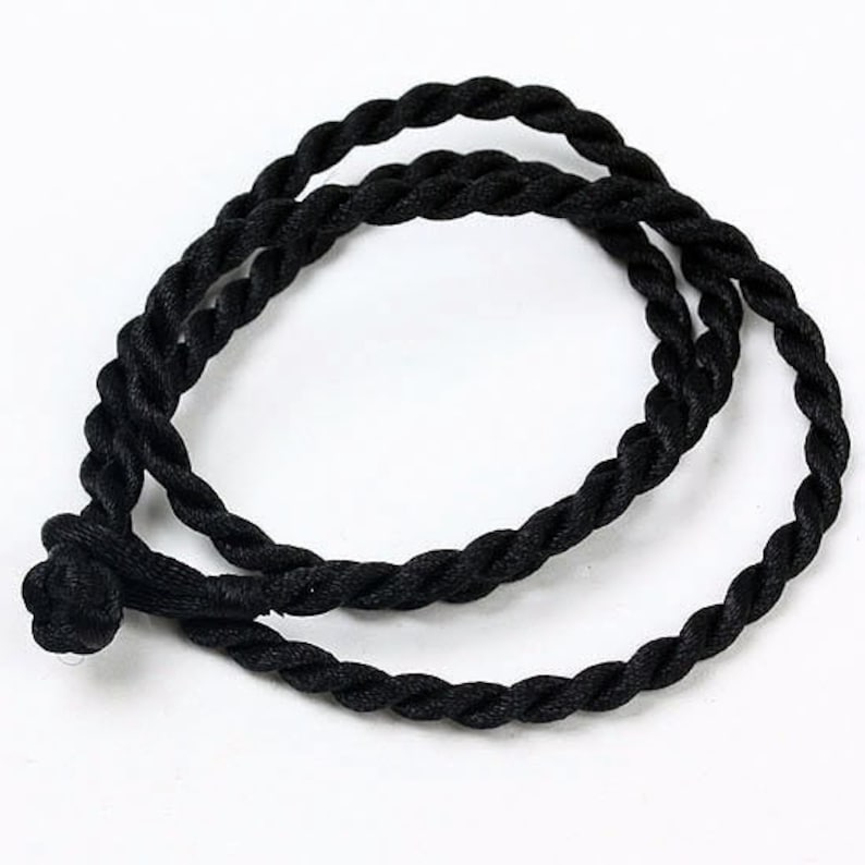 Sale 50pcs 3mm 22 inch black twist silk necklace cords with Etsy
