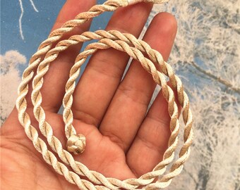 Twisted silk cord necklace Clearance