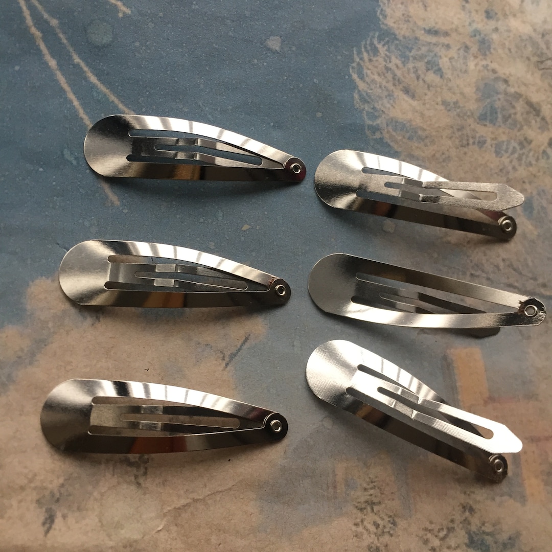 30pcs 50x17mm Silver Alligator Hair Clips Blanks Findings Etsy