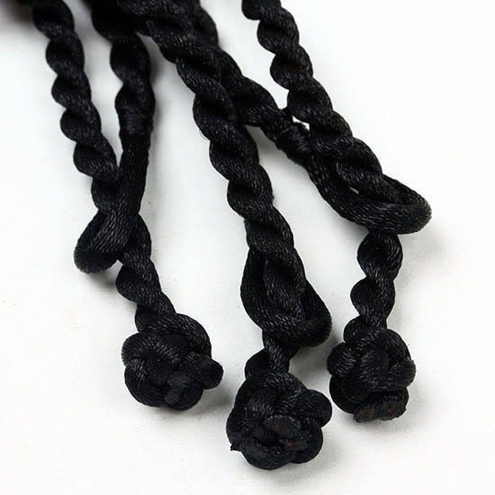 Sale 50pcs 3mm 22 inch black twist silk necklace cords with Etsy
