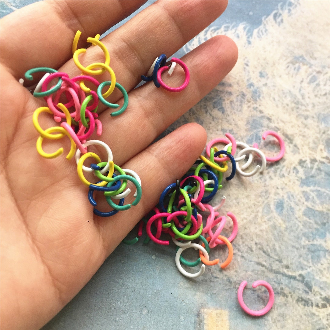 100pcs 10mm Opened Assorted Color Jump Rings-1.2mm Thickness - Etsy