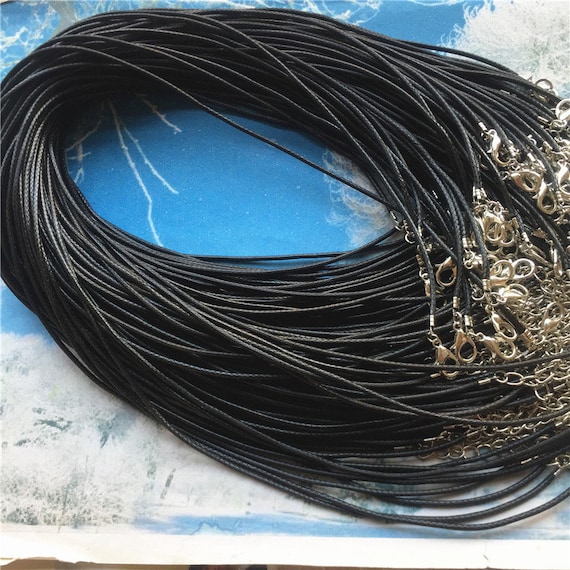 Promotion Sale 100pcs 12-24inch Adjustable Black Korea Wax