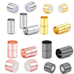 3mm/4mm/5mm/6mm/7mm/8mm/10mm/12mm/14mm/15mm hole Gold/silver/rose gold/gunmetal/antiqued bronze magnet clasps