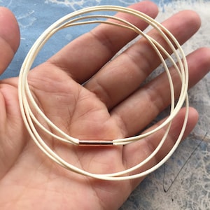 double strands-3pcs 1mm 12-28 inch more than 20 colors you choose Korea leather necklace cords with rose gold stainless needle clasp