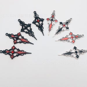 10pcs 48x22mm enamel crystal cross charms findings--8 styles for your choose