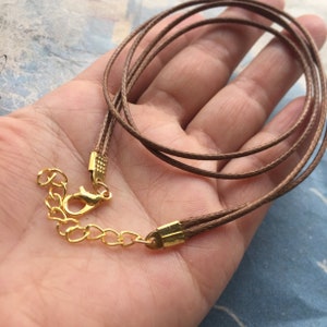 double strands-8pcs 1.5mm 12-28 inch more than 20 colors you choose Korea leather necklace cords with bright gold clasps