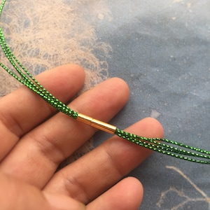 high quality 5pcs  1mm thickness 4 multiple strands shiny cords 7-24 inch choker necklace cords with bright gold stainless needle clasps