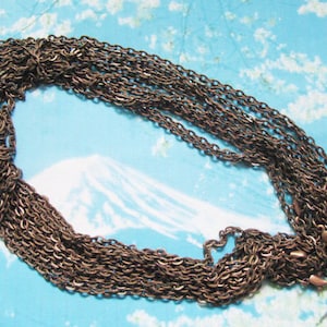 verys trong 12pcs nickel free antiqued copper 16 inch cable necklace chain with 12mm lobster clasps