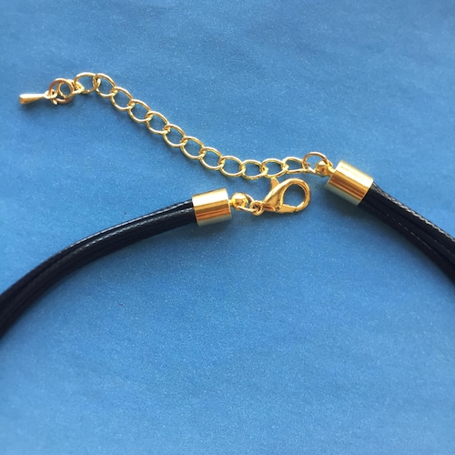 RuiChy 30 Pezzi Nero Cerato Cavo della Collana, 2mm Catene di Collana Intrecciate con Catenacci per Aragosta, 17 Pollici Collana Corda per Fai da Te Creazione di Gioielli Bracciale Perline Accessori