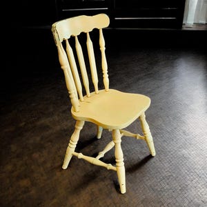 Vintage Yellow Windsor Chair