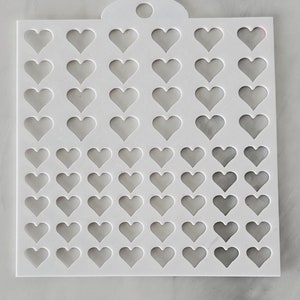 Heart Sprinkle Stencil DIY Make your own cupcake sprinkles 3d Printed Stencil Makes both 12 mm and 8mm sized hearts, Cake Decorations image 5