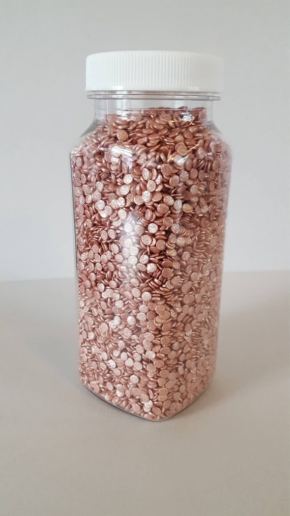 16oz Rose Gold Sprinkles Edible Sequins Party Supplies Cupcake Decoration  Wedding Cake Decor Edible Cupcake Decoration 