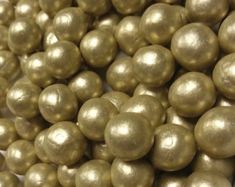 Gold Edible Pearls | Gold Fondant Sprinkles | Wedding Cake Decoration | Cupcake topper | Cookie decoration | Two Sweet Cakes